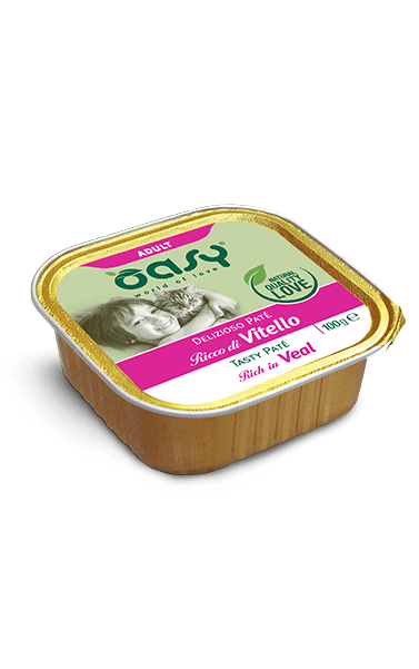 Oasy Delizioso Paté Adult Vitello Umido Gatto 100 Gr Oasy Delizioso Paté Adult Vitello Umido Gatto 100 Gr